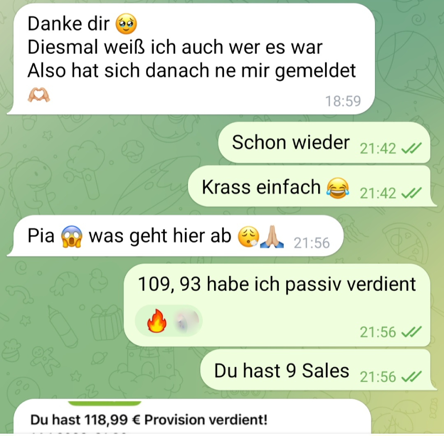 Einnahmen Kundin 1
